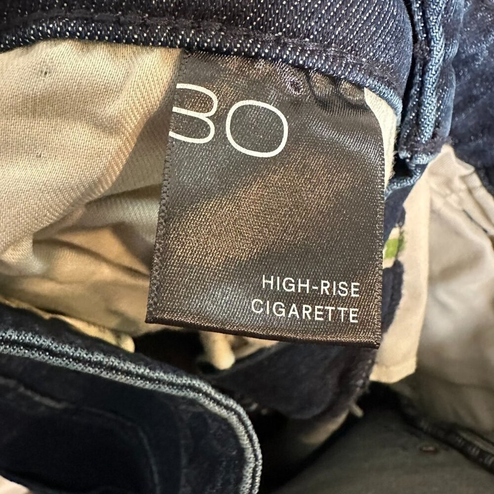 Anthropologie Pilcro Womens Jeans Size 30 Blue High Rise Cigarette Dark Wash - Picture 8 of 10